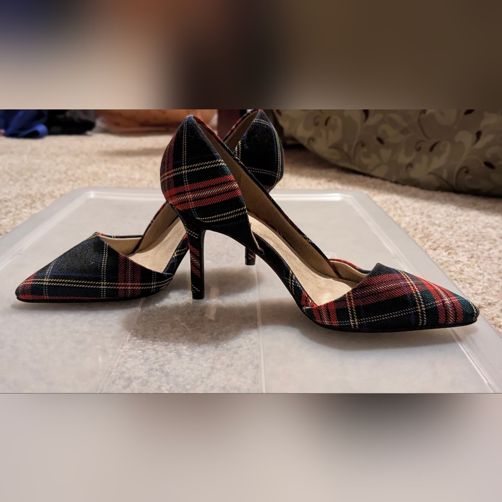 Holiday Tartan 3" D'orsay Heels